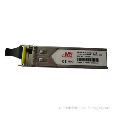 1.25G SFP BIDI 10km SFP Transceiver with Single Fiber LC Connector